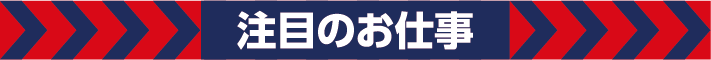 注目のお仕事
